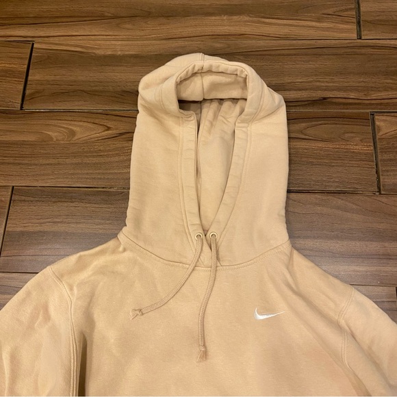 Nike Nude / Beige Hoodie with white swoosh - S - Picture 2 of 5